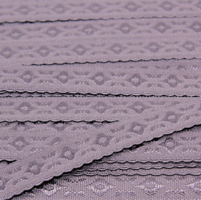 Elastisches Schrägband JACQUARD 12mm altviolett